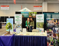 Staff at conference booth