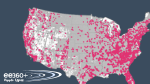 Shape of the U.S. with pink sharing for eePRO members in hot pink