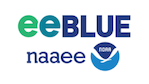 eeBLUE logo with NAAEE and NOAA images