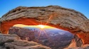 Sunrise at Mesa Arch in Canyonlands National Park 