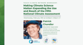 Graphic for the upcoming "Making Climate Science Matter" workshop